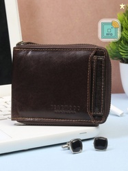 Teakwood Leathers Men Solid Brown Wallets with RFID Features