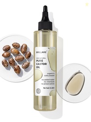 BRILLARE 100% Pure Cold-Pressed Castor Oil for Hair & Skin 200ml