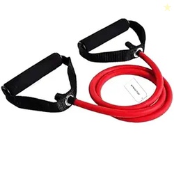 Amazon Brand - Symactive Resistance Tube with Foam Handles & Door Anch