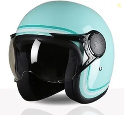 TVS MissFit Women's Open Face Helmet | Lightweight Shell | Pastel Colo