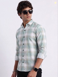 VELKYNOX Men Comfort Slim Fit Shepherd Checks Checked Casual Shirt