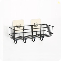 Amiraj Wall Mounted Self-Adhesive Bathroom Organizer | No Drill Kitche