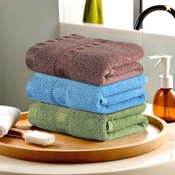 Urbane Home Pack of 3 Cotton Hand/Face Towels for Men & Women | Easily