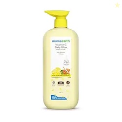Mamaearth Vitamin C Daily Glow Body Lotion For Skin Brightening with V