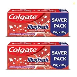 Colgate Maxfresh Toothpaste, Red Gel Paste with Menthol For Super Fres