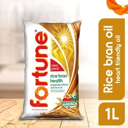 FORTUNE PACK OF 1 Rice Bran Oil Pouch (1000 ml)
