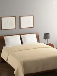 Steve & Anderson Camel Brown AC Room 233 GSM Double Bed Blanket