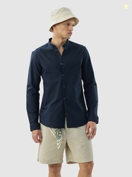Snitch Men Snitch Navy Solid Shirt
