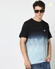 Roadster Men Printed Round Neck Cotton Blend Grey T-Shirt