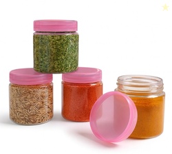 JRM Plastic Utility Container  - 100 ml (Pack of 4, Transparent)