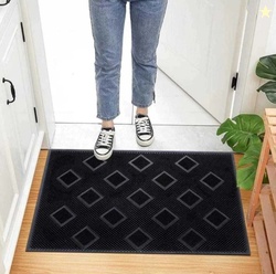TEXOMART Rubber Floor Mat (Black, Free)