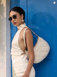 Lino Perros Quilted Structured Shoulder Bag