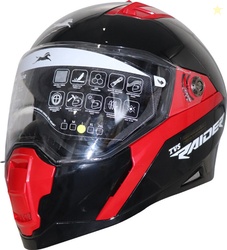 TVS Raider Racing Motorbike Helmet (Black Red)
