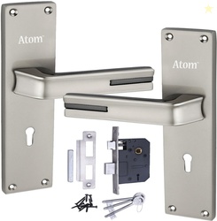 ATOM Zinc Alloy Matte Handlesets (Silver)