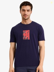 RARE RABBIT Men V-Neck Raw Edge T-shirt