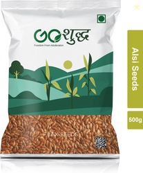 Goshudh Premium Quality Alsi Seeds 500g Brown Flax Seeds (500 g)