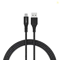 amazon basics PVC Molded Nylon USB A To Lightning Mfi Certified Chargi