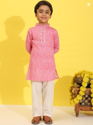Cutiekins Boys Printed Regular Kurta with Pyjamas