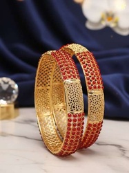 YouBella Set of 2 Stone-Studded Bangles