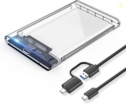 SmartTech 2.5 inch Sata HDD / SSD Hard Drive Enclosure USB 3.0 with Ty