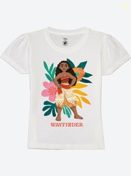 YK Disney Girls Printed Puff Sleeves T-shirt