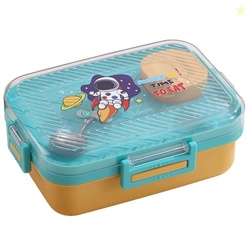 ATTRO Monark Astro Themed Kids Lunch Box with Inner Steel 3 Compartmen