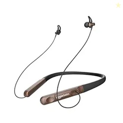 Amazon Basics in-Ear Wireless Neckband with Mic, Up to 18 Hours Play T