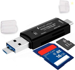 Brand Conquer 5 in 1 SD Card Reader | USB Type C, USB 3.0 and Micro US
