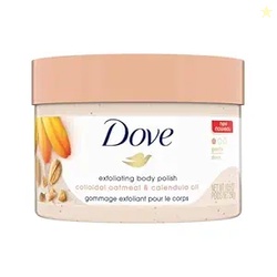 Dove Exfoliating Body Polish Scrub for Delicate & Sensitive Skin with 