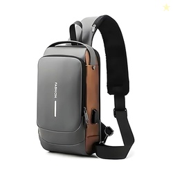Anti Theft Sling Bag Waterproof Crossbody Backpack With USB Charging P