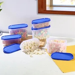 CELLO Modustore Pet Storage Container For Kitchen Set of 6 Pcs, Blue (