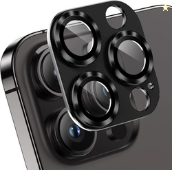 Camera Lens Protector Compatible for Iphone 14 Pro Max Black Pack of 1