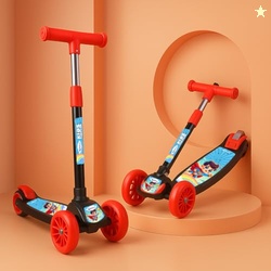 Koxtons Foldable Kids Kick Scooter with PVC Wheels & Adjustable Height