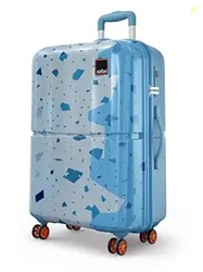 Safari Tazzo 8 Wheels 77cm Large Size Trolley Bag, Hard Case Polycarbo