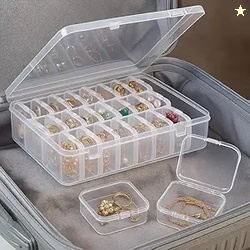 Transparent Jewellery & Accessories Storage Box with Removable Compart