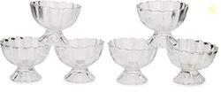 Afast Serving Glass Bowl, Set of 6 With Self Dn04, Clear, 200 Ml