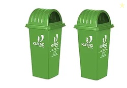 CELLO Kleeno Dome Lid Manual-Lift Plastic Garbage Dustbin Bucket 80 LT