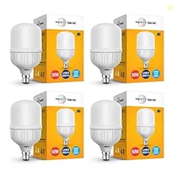 wipro Garnet 50W LED Bulb for Home & Office |Cool Day White (6500K) | 