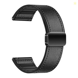 ACM Watch Strap Leather Magnetic Silicone 22mm compatible with Boat Wa