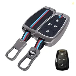 AutoThrill Premium Metal Key Cover Compatible with Tata Harrier | Safa