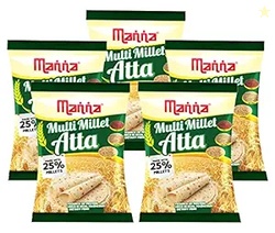 Manna Multigrain Atta/Multi Millet Atta 5Kgs (with millets Flour) | Ce