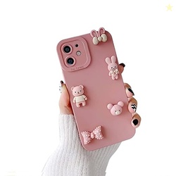 CASEBREED Fashion Women | Girls Simple and Cute 3D Cartoon Soft Rubber