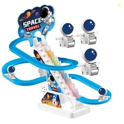 TEC TAVAKKAL Astronaut Slide Toy Set, Funny Automatic Stair-Climbing A