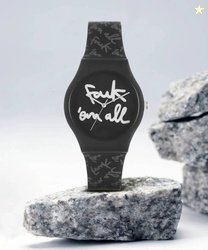 FCUK Black Round Dial | Unisex Watch | Analog Watch for Men'...
