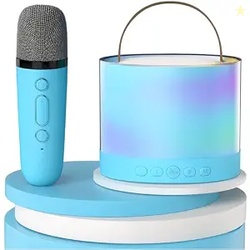 QLECT Portable Karaoke Bluetooth Speaker with Wireless Mic, 5W HiFi So