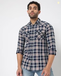 GAS Kant Checked Slim Fit IN Shirt