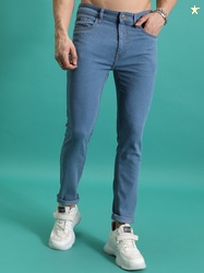 HIGHLANDER Men Skinny Fit Mid-Rise Cotton Stretchable Jeans