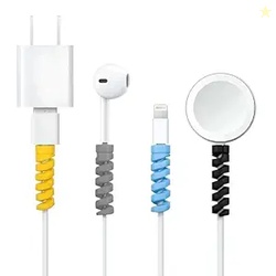 ZEBRONICS CP100 12 Pcs, Flexible Spiral Cable Protector, Durable Data 