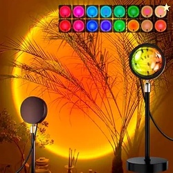 Aluminium Sunset Lamp Projector Sun LED Lamp Projection For Aesthetic 