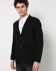 THE INDIAN GARAGE CO Slim Fit Single-Breasted Blazer